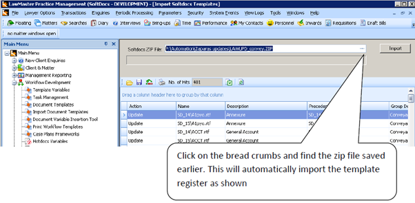 How to install precedent updates for Lawmaster Users
